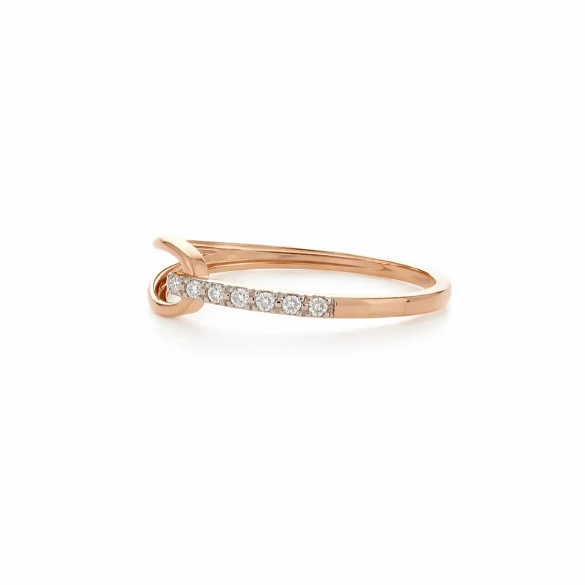 0.05 CT NATURAL DIAMOND WOMENS RING 18K GOLD